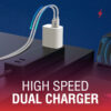 Fast Dual Wall Charger A+C