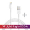 10' Lightning to USB-A MFi White