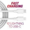 10' Braided Lightning to USB-C Fast Charge MFi