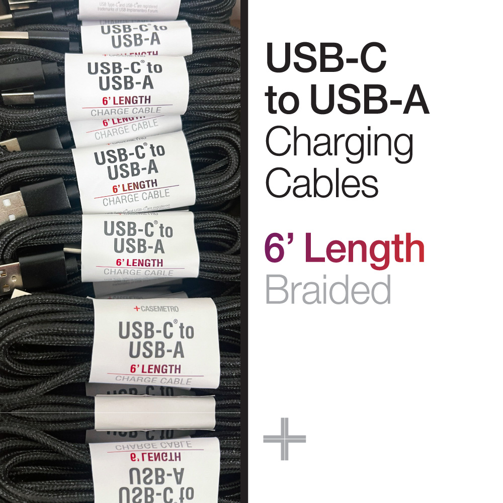 Casemetro 6' USB-C to USB-A Cables