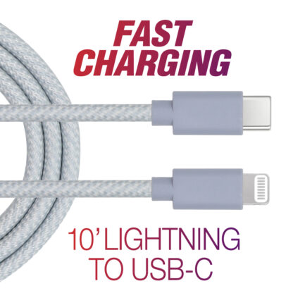 10' Lightning to USB-C Fast Cables