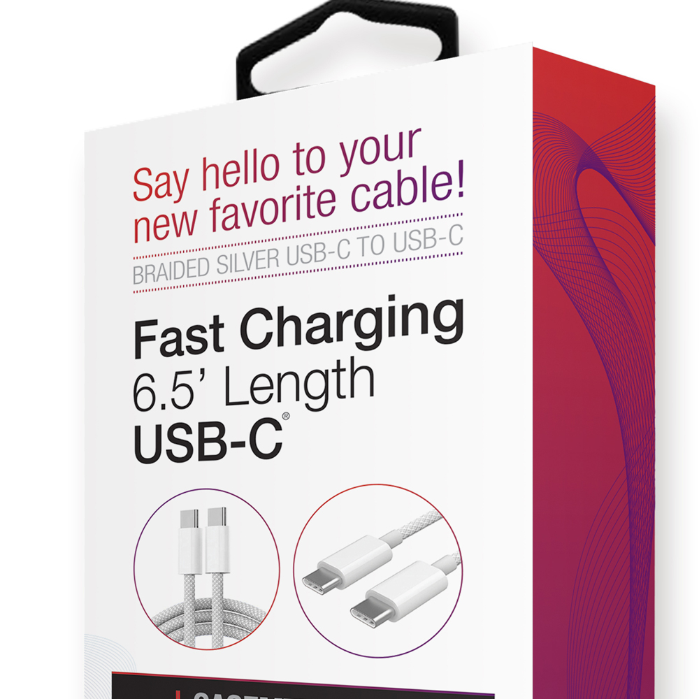 Casemetro 6' USB-C Fast Charging Cable Boxed