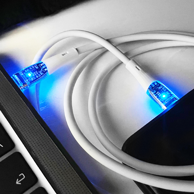 3' USB-C Fast Charging LED Light Cables